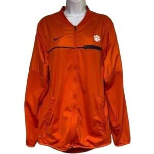 Nike Clemson Tigers Dri-FIT Orange Full Zip Track Jacket Mens Small 32887X-CM1